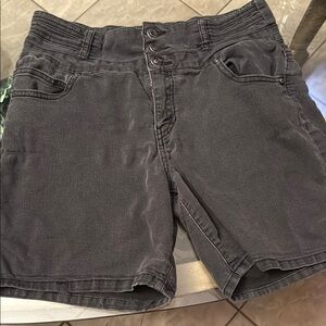 Women's Charcoal Jean Shorts